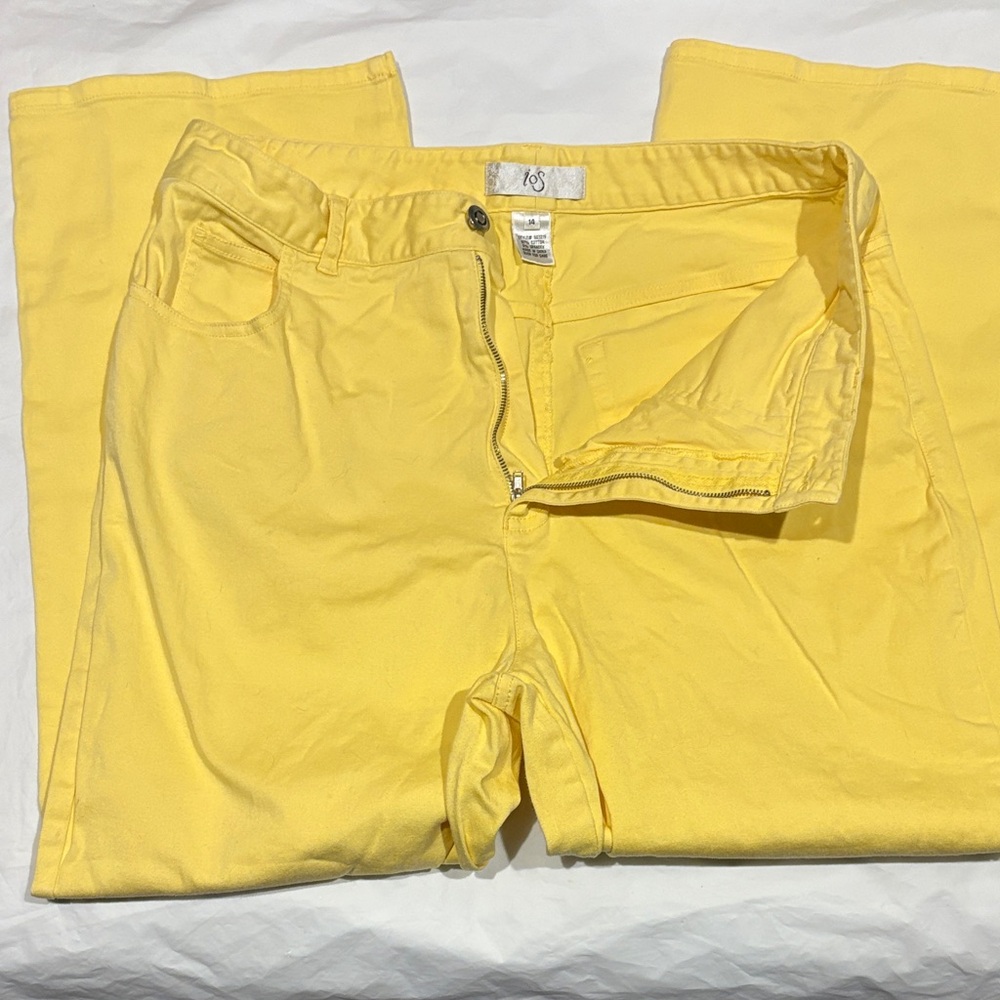 EUC Sz 14 iOS Bright Yellow Pants